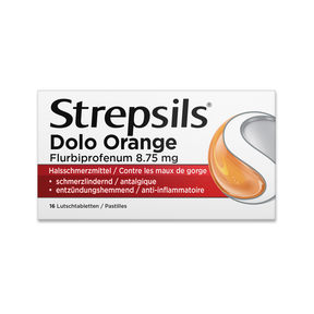 Strepsils Dolo Lutschtabletten orange